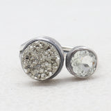 925 Sterling Silver Pyrite Rings