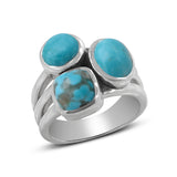 Rainbow Moonstone  Silver Ring