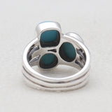 Rainbow Moonstone Silver Rings