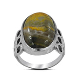 Bumble Bee Jasper Gemstone Handmade Ring