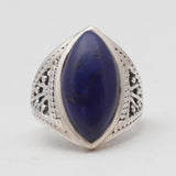 Natural Rainbow Moonstone Silver Rings