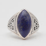 Natural Rainbow Moonstone Silver Rings