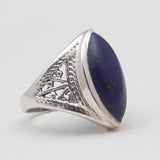 Natural Rainbow Moonstone Silver Rings