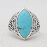 Mexican Turquoise Silver Rings