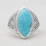 Mexican Turquoise Silver Rings