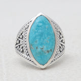 Mexican Turquoise Silver Rings