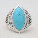 Mexican Turquoise Silver Rings