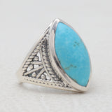 Mexican Turquoise Silver Rings