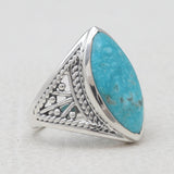 Mexican Turquoise Silver Rings