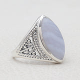 Mexican Turquoise Silver Rings