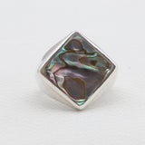 Abalone Shell Silver Rings