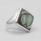 Abalone Shell Silver Rings