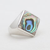 Abalone Shell Silver Rings