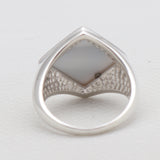 Abalone Shell Silver Rings