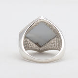 Abalone Shell Silver Rings