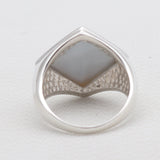 Abalone Shell Silver Rings