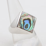 Abalone Shell Silver Rings