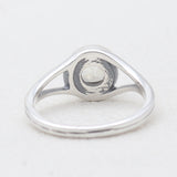 Rainbow Moonstone Silver Rings