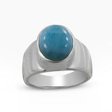 Natural Malachite Silver Rings