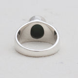 Natural Malachite Silver Rings