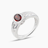 Genuine Emerald Silver Rings