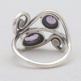 925 Sterling Silver Purple Amethyst Rings