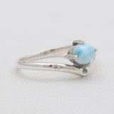 925 Sterling Silver Larimar Rings