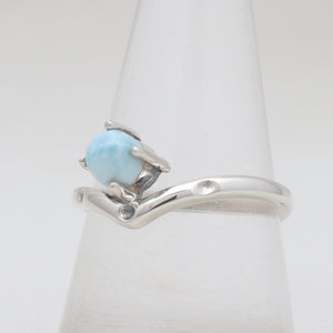 925 Sterling Silver Larimar Rings