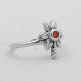 925 Sterling Silver Carnelian Rings