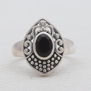 925 Sterling Silver Black Onyx Rings