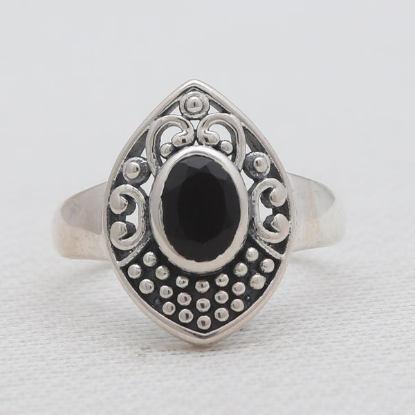 925 Sterling Silver Black Onyx Rings