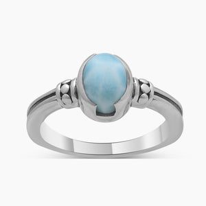 925 Sterling Silver Larimar Rings
