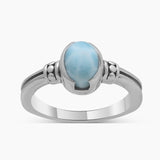 925 Sterling Silver Larimar Rings
