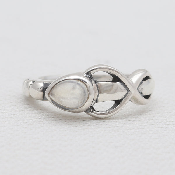 Rainbow Moonstone Silver Designer Rings