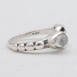 Rainbow Moonstone Silver Designer Rings