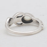 Rainbow Moonstone Silver Designer Rings