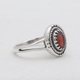 925 Sterling Silver Garnet Rings