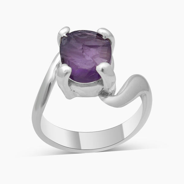 Amethyst Silver Rings