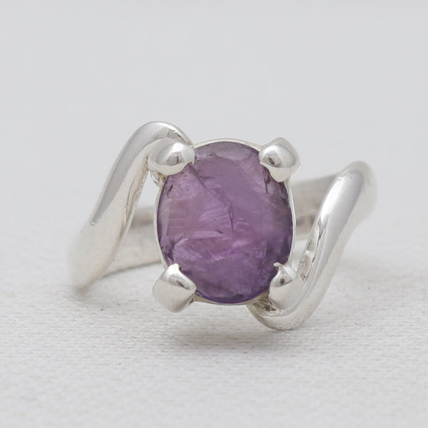 Amethyst Silver Rings