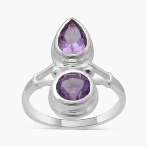 925 Sterling Silver Amethyst Rings