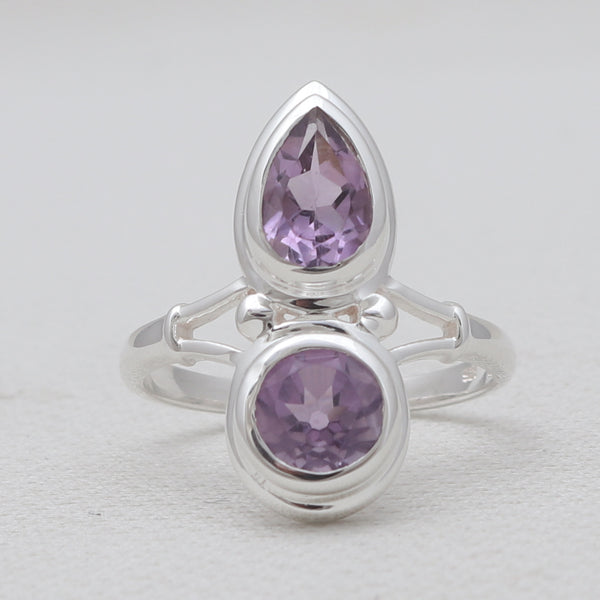 925 Sterling Silver Amethyst Rings