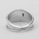 Rainbow Moonstone Silver Rings