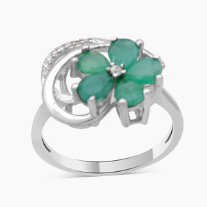 Emerald & White Topaz