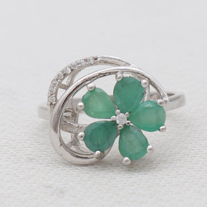 Emerald & White Topaz