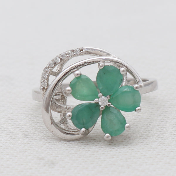 Emerald & White Topaz