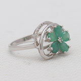 Emerald & White Topaz