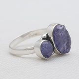 Natural Tanzanite Silver Rings