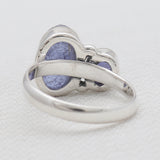 Natural Tanzanite Silver Rings