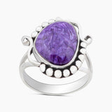 925 Sterling Silver Charoite Jewelry Sets