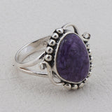 925 Sterling Silver Charoite Jewelry Sets